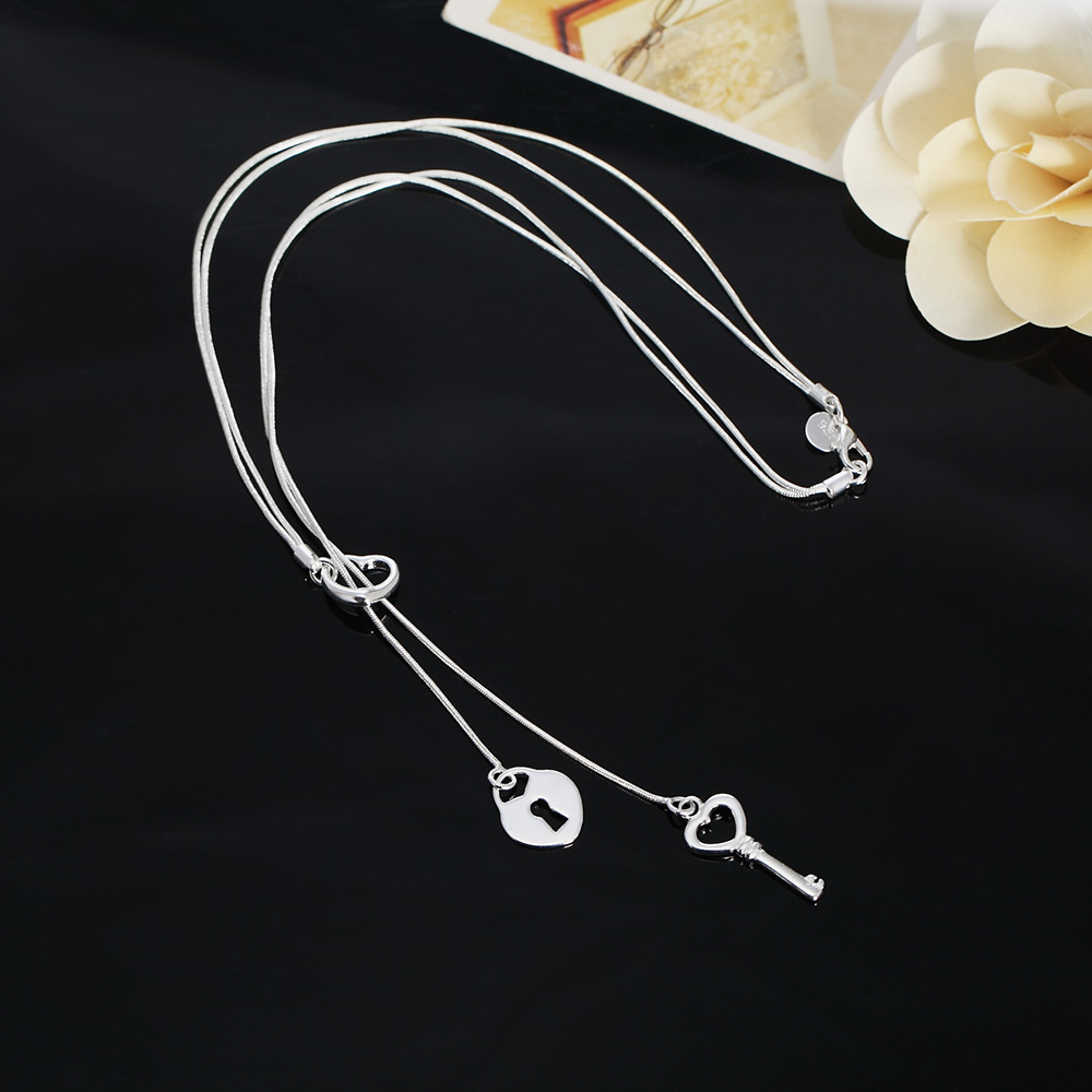 Chain Lock Combination - Dây chuyền hình ổ khóa trái
